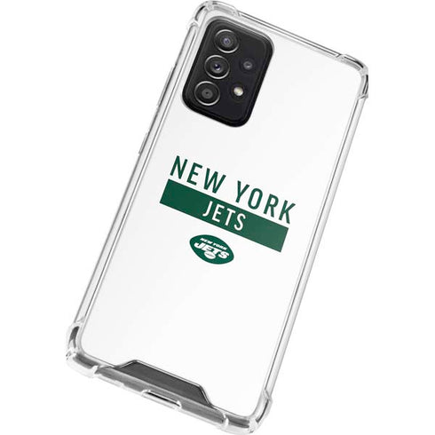 NFL New York Jets White Performance Series Galaxy A52 5G Clear Case